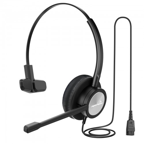 Supervoice SVC-121 Professional HD Call Center Headset Mono with QD and Uni-directional Noise Cancelling Mic, W/O Bottom Cable
